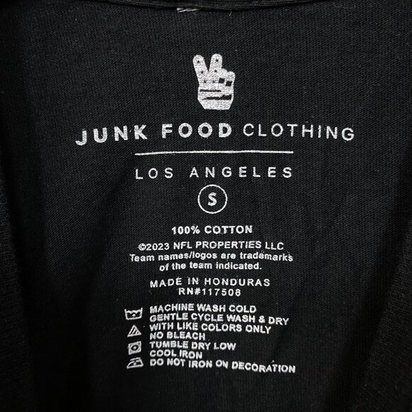 NFL Junk Food Philadelphia Eagles Black Tshirt SIZE Small - Picture 4 of 4